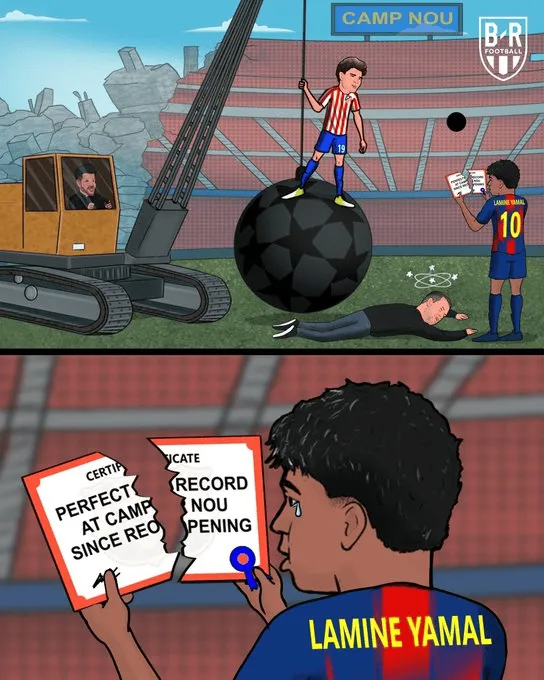 九游体育-巴萨0-2马竞全场数据:射门数18-5,控球率58%-42%